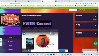 FAITH CONNECT DETROIT A new social network catering exclusively to the faith community of the D [upl. by Hayn]