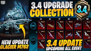 Glacier M762 Spin Rewards  34 Update All Events amp Upgradable  Groza Return PUBGM [upl. by Rramahs415]