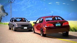 BeamNG Drive  Overtaking Car Crashes 5 [upl. by Anyl545]