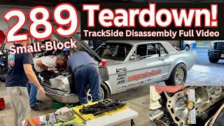 289 Engine Teardown amp Inspection at the Track We Pull the Carb Intake Head and More See it All [upl. by Ryun678]