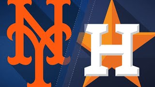 Astros score five in 3rd to beat Mets 86 9317 [upl. by Enajyram]