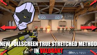 HOW TO DO NEW FULLSCREEN TRUE STRETCHED METHOD IN VALORANT [upl. by Athalia644]