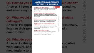 5 Most Important Job Interview Questions and Answers [upl. by Rufena]