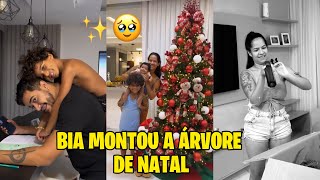 BIA CHAGAS MONTOU A ÁRVORE DE NATAL ✨🥹 [upl. by Sill436]