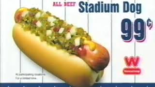 Wienerschnitzel Stadium Hot Dog Commercial 2003 [upl. by Pros]