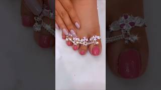 payaldesign polkijewellery silverpayal goldanklet plaingold anklet silveranklet [upl. by Shuma]