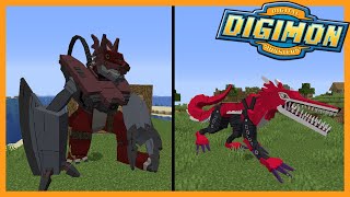 DIGIVOLVE TO ULTIMATE amp NEW FAVORITE DIGIMOBS ANIMATIONS Minecraft Digimobs New World Episode 8 [upl. by Hgielanna]