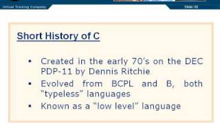 Short History of C [upl. by Sikes]