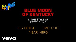 Patsy Cline  Blue Moon Of Kentucky Karaoke [upl. by Sherm]