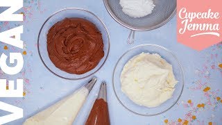 The Best VEGAN Buttercream Recipe amp Tutorial  Cupcake Jemma [upl. by Juliette385]