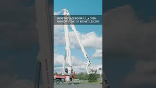 How To Operate A Bronto Aerial Platform  Lowering The Booms safetyaboveall aerialplatform [upl. by Brine]