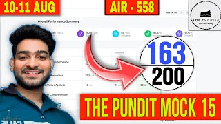 🔥163 Marks in THE PUNDIT MOCK 15  Reasoning  4850  SSC CGL Live Mocks  By Milan sir [upl. by Airb]