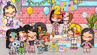 LA FÊTE DANNIVERSAIRE DAMELIE Fille de ma sœur Baddie SUR AVATAR WORLD  MISS 👑 [upl. by Riti]