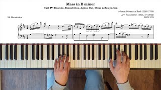 Mass in B minor 24 Benedictus piano transcription [upl. by Afihtan]