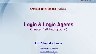 Logic and Logic Agents [upl. by Zenda]