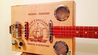 4 string Las Cabrillas Cigar Box Guitar [upl. by Vinia955]