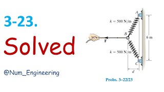 The springs BA and BC each have a stiffness of 500 Nm and an unstretched [upl. by Garrick]