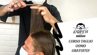 Corso taglio uomo GRATUITO  Corso completo e dettagliato  Male Haircut Course 12min [upl. by Caitlin]