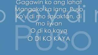 Di Ko Kaya  Lyrics [upl. by Ecnedac]