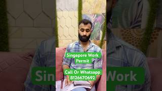 How To Get Jobs In Singapore From India 2024  Singapore Work Permit Process singapore workpermit [upl. by Aivekal]