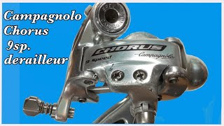 Campagnolo Chorus 9s Rear derailleur Rebuild service clean [upl. by Eibob100]