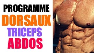 Programme Musculation Triceps Dorsaux Abdos [upl. by Turk]