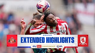 Sunderland vs Middlesbrough Extended Highlights  EFL Championship  CBS Sports Golazo  Europe [upl. by Fries]