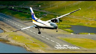 Extreme Airport Approach in Iceland HD [upl. by Cline]