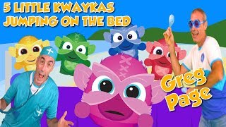 5 Little Monkeys Jumping on the bed  Greg Page 5 Little Kwaykas Playtime kids songs [upl. by Aivun]