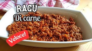 RAGU DI CARNE ricetta veloce e gustosa [upl. by Dalli937]