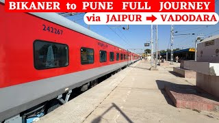 Bikaner to Pune Full Journey in a Special Train via Jaipur [upl. by Atiek]