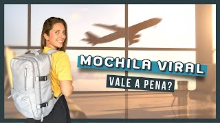 MELHOR MOCHILA PARA VIAJAR DE AVIÃO  Essa mochila viral promete e entrega tudo [upl. by Airec430]