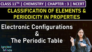 Class 11th Chemistry  Electronic Configurations of Elements amp The Periodic Table  Chapter 3 [upl. by Anu]