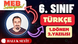 6 SINIF TÜRKÇE  1 DÖNEM 2 YAZILI ÖRNEĞİ  MEB YAYINLARI SENARYOSU [upl. by Adore]