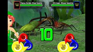 Mushiking Papua Golden Stage beetle gameplay [upl. by Enohsal]