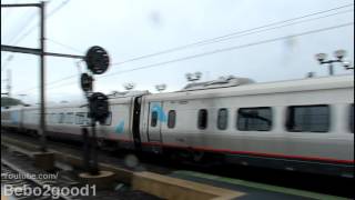 Amtrak Acela Train 2163 with Geometry 10003 at Secaucus NJ RR [upl. by Atiuqes]