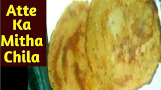 Aate ka meetha cheela  by Rangoli Rasoi [upl. by Karb622]