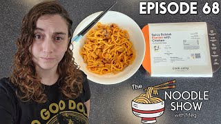 CookUnity Spicy Buldak Ramen w Chicken and Mozzarella Esther Choi  THE NOODLE SHOW  Episode 68 [upl. by Nnairrehs]