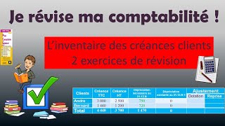 2 Exercices corrigés de suivi des créances clients  dépréciation et créances irrécouvrables [upl. by Mcdonald212]