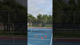 7yr old Aiyaana practicing serves tennis tennisforkids tennisserve juniortennis unstoppable [upl. by Aicertal415]