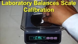 Calibration  Calibration procedure for digital balance Lab Scale weighing scale  lab balance [upl. by Jaime262]