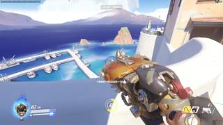 Overwatch  PTR Roadhog  Easy way to dump any hero out of map [upl. by Ayortal798]