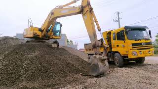 Old Komatsu Excavator Seemingly Ready for Retirement Still Working Wonders at the Rock Quarry [upl. by Okoy942]