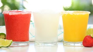 Frozen Margaritas 3 Delicious Ways  Frosty Summer Drinks [upl. by Adnuhsat]