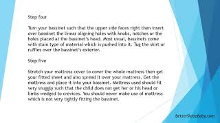 How to put a bassinet together [upl. by Jecho]