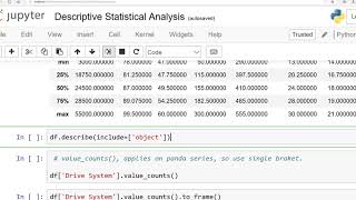 Python Descriptive Statistical Analysis Urdu Hindi [upl. by Epul]