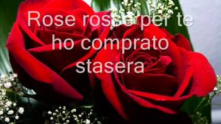 Rose rosse Massimo Ranieri Letra en Italiano [upl. by Hasina]