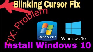 how to fix black screen with blinking cursor windows 710 [upl. by Haral723]