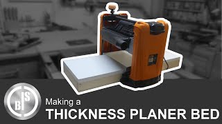 Reduce Planer Snipe  Making a New Compact Planer Bed for the Thickness Planer [upl. by Hudnut]