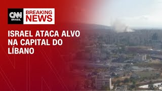 Israel ataca alvo na capital no Líbano  LIVE CNN [upl. by Leitao932]